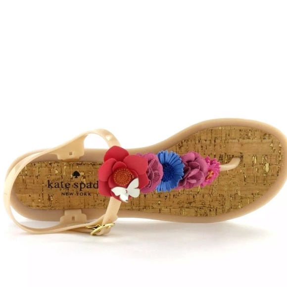 kate spade Shoes - Kate Spade Fatema Flat Thong Floral Rubber Sandals